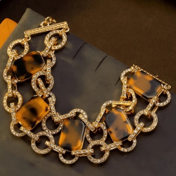 🆕 Tortoise Shell Link Bracelet - Picture 4 of 11